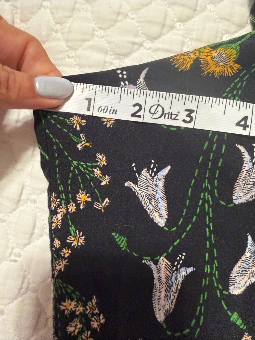 Old Navy Black Floral Sundress with Pink, Green & Yellow Embroidery - Picture 9 of 12